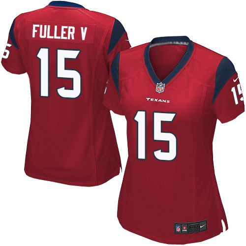 Women's Elite Will Fuller V Nike Jersey Red Alternate - #15 NFL Houston Texans